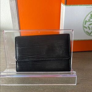 Louis Vuitton Black Epi Leather Key Holder